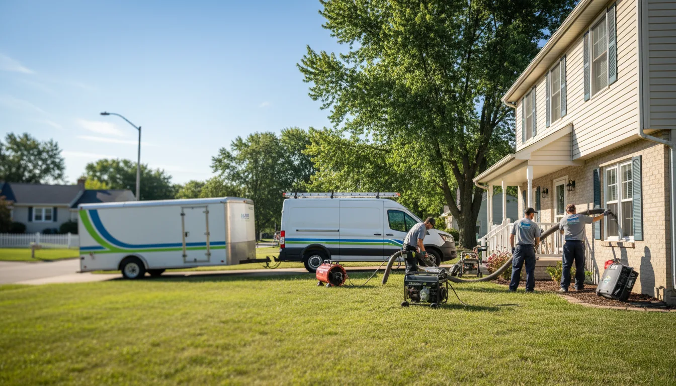 Flooded Basement Restoration And Cleanup With Repair in Kankakee, IL near me